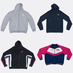 Nike Adidas Zip Hoodies