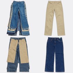 CR13801 Vintage Lee and Wrangler Men Jeans Bundle