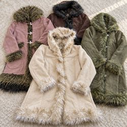 Faux Fur Trim Afghan Coats Selection 42ls