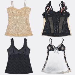 Lace Trim Camisoles and Corsets (TP-0061)