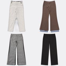 Y2k Formal Trousers and Flare Pants Selection B2F-..