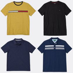 Tommy Hilfiger Polo & Crew Neck T-Shirts - BUNDLE ..