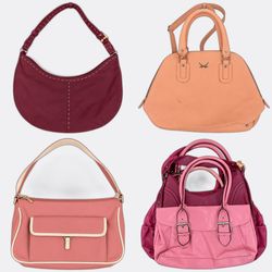 Y2k Pink Girls Small Handbags in Pink and Burgundy