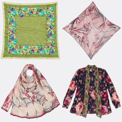Printed Lightweight Summer Scarves Lot