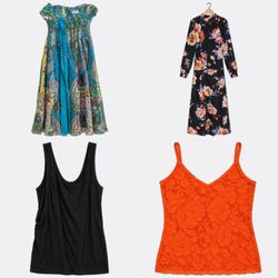 Women's Floral and Patterned Dresses and Tops