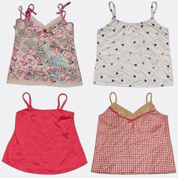 Printed Silk Camisole Tops