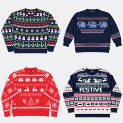 Festive Christmas Sweaters and Cardigan Knitwear