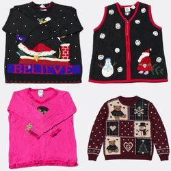 Vintage Christmas & Cottagecore Sweater Bundle | 1..