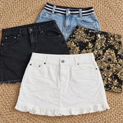 Denim Mini Skirts Bundle