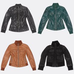 Leather Jackets in Multiple Colours