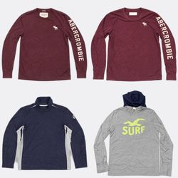 Abercrombie & Fitch Hollister Long Sleeve T-Shirts