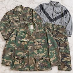Military Surplus Camo Jackets and Pants