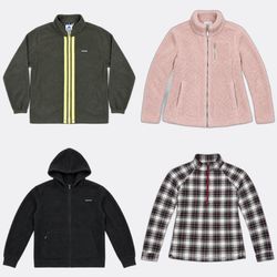 Mix Brands Fleece Jackets