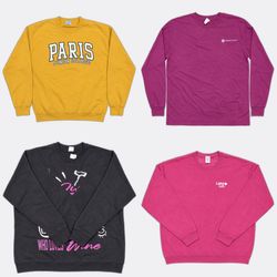 Tultex Printed Vintage Crewneck Sweatshirts