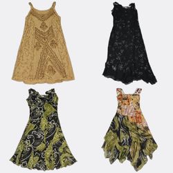 Printed Sleeveless Midi and Mini Dresses