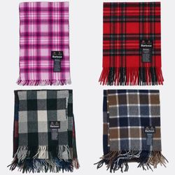 Barbour Plaid Wool Scarves Lot