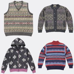 Pulls et cardigans à motifs vintage