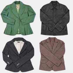 Leather Jackets with Button Closures107