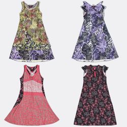 Y2K Retro Print Statement Dresses Mix