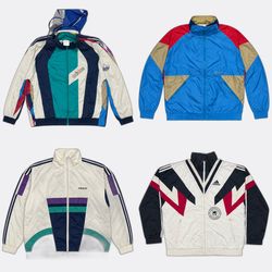 adidas Zip Up Windbreaker Jackets