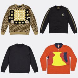 Versace Dior Champion Sweatshirts and Sweaters