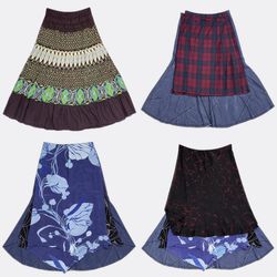 Women Vintage Patterned Maxi and Midi Skirts-AV-21..