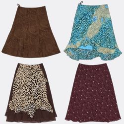 Y2K Assorted Patterned and Printed Skirts