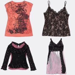 Y2K bebe Women's Assorted Camisoles and Tops Lot