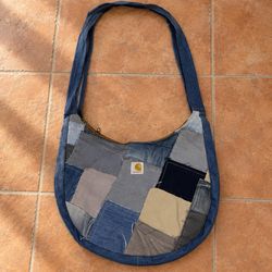 Upcycled Carhartt Patchwork Denim Tote Bag