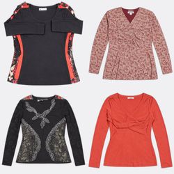 Y2K Romantic Night Long Sleeve Tops
