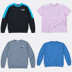 adidas Puma Crewneck Sweatshirts
