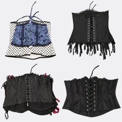 Women Lace Up Corsets Job Lot