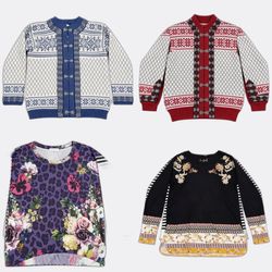 Patterned Nordic Knitwear Sweaters