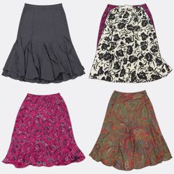 Y2K Printed Patterned Midi Skirts - wc#197 (21/09)