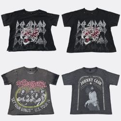 CR13883 Upcycled Music Crop Tees Bundle