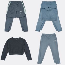 T-shirts de sport Gymshark, sweats, shorts