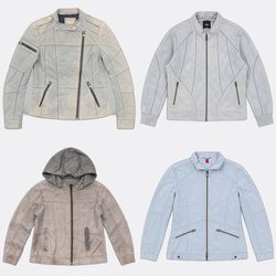 Y2K Veste en cuir unique RW-2649