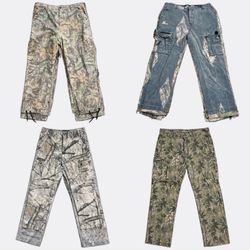 Real Tree Camouflage Cargo Pants Lot