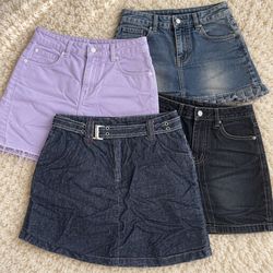 Denim Mini jeans Skirts