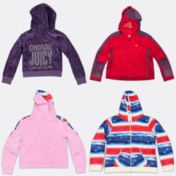 Juicy Couture Velour Zip-Up Hoodies