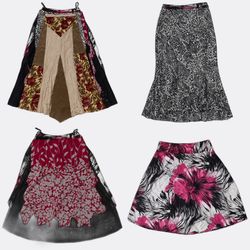 Y2k Printed Patterned Midi Skirts