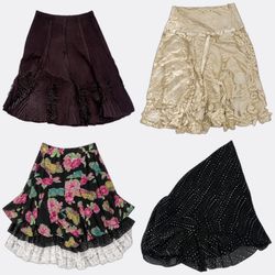 Y2k grunge style Midi Skirts