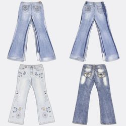 Embroidery , baggy style, straight, Silver Jeans D..