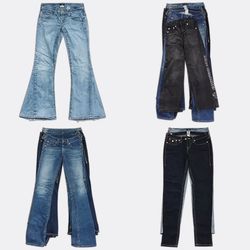 CR13010 Vintage True Religion Flare and Straight J..