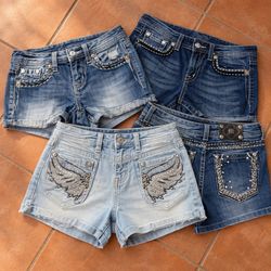True Religion Miss Me Denim Shorts