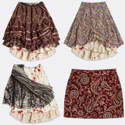 Skirts in Bohemian and Floral Prints