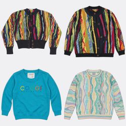 Coogi 3D Textured Knit Sweaters