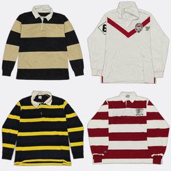 Gap ZARA Striped Long Sleeve Rugby Shirts RV # 194..