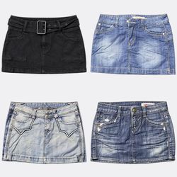 Denim Mini Skirts