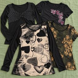 RW-2721 Y2K Printed Tops and Blouses RW-2721
